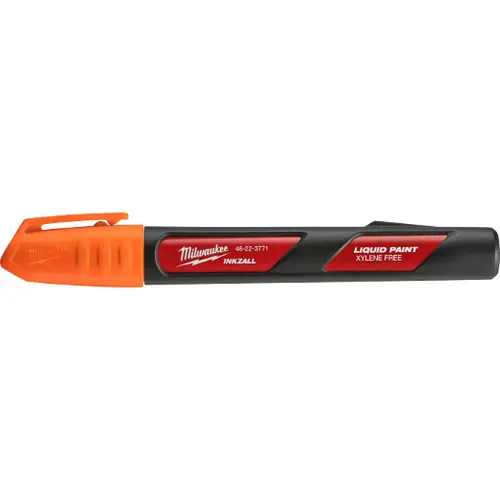 Get Yours Milwaukee Tool 48-22-3771 INKZALL Orange Liquid Paint Marker, 12 Pack
