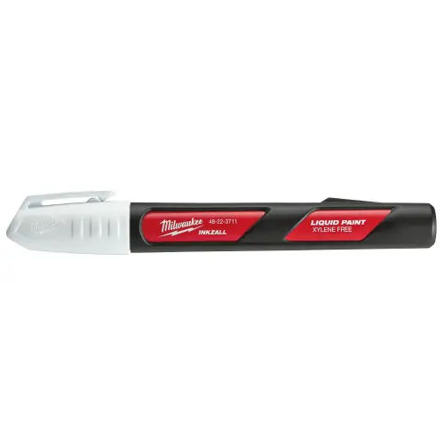 Top Pick Milwaukee Tool 48-22-3711 INKZALL White Liquid Paint Marker, 12 Pack