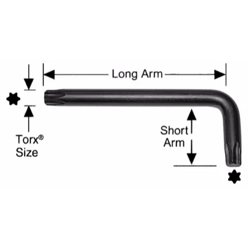 Sale Alfa Tools HK15274 T9 Long Arm Torx-L Key, 25 Pack