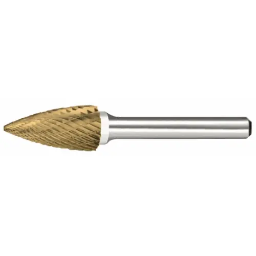 Alfa Tools B71267DTN Sg-7 Carbide Burr Tree Pointed Double Cut Tin Coated Cheap