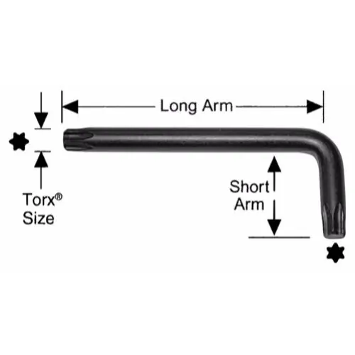 Best Seller Alfa Tools HK15995A T27 Long Arm Tamperproof Torx-L Key, 25 Pack