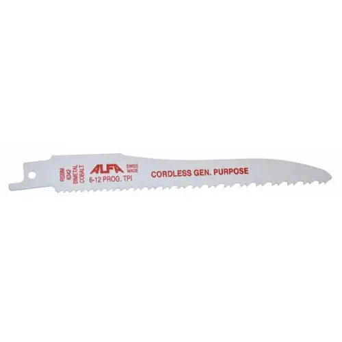 Alfa Tools RSBM6342 6" 6-12 Tamperproof Cordless Reciprocating Saw Blade General Purpose, 50 Pack Shop Now
