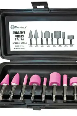 Alfa Tools MPML8 8 pc Hex Sh Abras Monted Point Set Limited Time