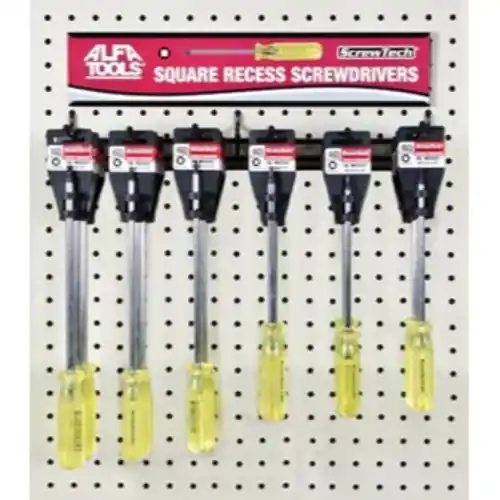 Affordable Alfa Tools SCDSQ18 18 pc Square Recess Wall Display