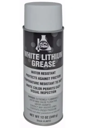 Alfa Tools LA012 16 oz Mro White Lithium Ep Lube, 12 Pack Grab Now