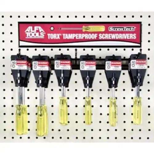 Alfa Tools SCD160H Tt10 x 6-1/8 Torx Tamperproof Screwdriver Hanger Hassle-Free Returns