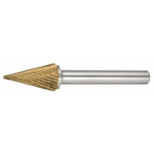 Alfa Tools B71233DTN Sm-1 Carbide Burr Taper Cone Pointed Double Cut Tin Coated Shop Now