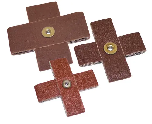 Shop Now Alfa Tools CP12038 4" x 1" 8-Ply 80 Grit Aluminum Oxide Cross Pad, 100 Pack