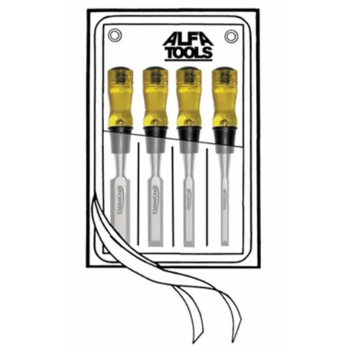 Hot Deal Alfa Tools WCP04 4 pc Lignacraft Wood Chisel Set