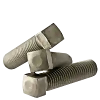 High Quality 3/4"-10 x 2" Square Head Set Screws, Oval Point, Plain Finish, Coarse (UNC), Case Hardened, Qty 25