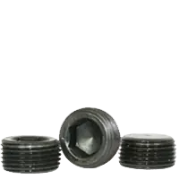 3/4"-14 Pipe Plugs, 7/8" Taper, Hex Flush-Seal, Black Oxide, Alloy Steel, Made in USA, Qty 50 Today Only