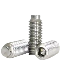5/16"-18 x 1" Socket Set Screws, 1/2 Dog Point, 18-8 Stainless Steel, Coarse (UNC), Qty 100 Hassle-Free Returns