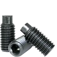 M10-1.50 x 30 mm Socket Set Screws, Dog Point, Metric Class 45H, Black Oxide, Coarse (UNC), Alloy Steel, ISO 4028 / DIN 915, Qty 100 Direct From Factory