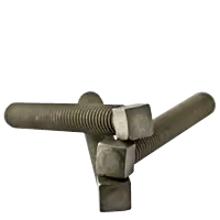 Bargain 3/8"-16 x 2 1/2" Square Head Set Screws, Flat Point, Plain Finish, Coarse (UNC), Case Hardened, Qty 100