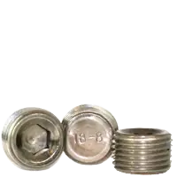Don't Miss Out 1/4"-18 Pipe Plugs, NPTF, 3/4" Taper, Hex Dry-Seal, 18-8 Stainless Steel A2, Made in USA, Qty 50