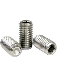 1/4"-28 x 2" Socket Set Screws, Cup Point, 18-8 Stainless Steel A2, Fine (UNF), Qty 100 Final Sale