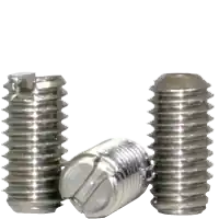 8-32 x 3/4" Slotted Set Screws, Cup Point, 18-8 Stainless Steel A2, Coarse (UNC), Qty 100 Next Day Delivery