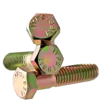 Shop Now 5/16"-24 x 1" Hex Cap Screws, Grade 5, Zinc-Yellow Cr+6, Full Thread, Fine (UNF), Medium Carbon Steel, Qty 100