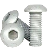 Clearance 1/4"-20 x 1" Button Head Socket Cap Screws, Mechanical Zinc Cr+3, Full Thread, Coarse (UNC), Alloy Steel, Qty 100