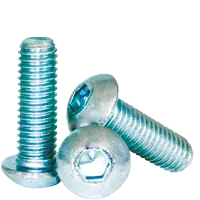 M4-0.70 x 30 mm Button Head Socket Cap Screws, Metric Class 12.9, Zinc-Bake Cr+3, Full Thread, Coarse (UNC), Alloy Steel, ISO 7380, Qty 100 New Arrival