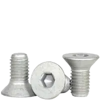 6-32 x 1/4" Flat Head Socket Cap Screws, Mechanical Zinc Cr+3, Full Thread, Coarse (UNC), Alloy Steel, Qty 100 Top Rated