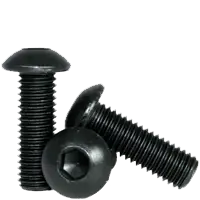 M4-0.70 x 30 mm Button Head Socket Cap Screws, Metric Class 12.9, Thermal Black Oxide, Full Thread, Coarse (UNC), Alloy Steel, ISO 7380, Qty 100 Weekend Sale