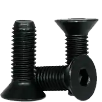 M14-2.00 x 70 mm Flat Head Socket Cap Screws, Metric Class 12.9, Thermal Black Oxide, Partial Thread, Coarse (UNC), Alloy Steel, DIN 7991, Qty 25 Limited Time
