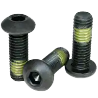 Discount 5/16"-24 x 1/2" Button Head Socket Cap Screws, Nylon-Patch Thermal Black Oxide, Full Thread, Fine (UNF), Alloy Steel, Qty 100
