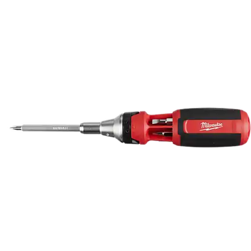 Clearance Milwaukee Tool 48-22-2322 9-in-1 Square Drive Ratcheting Multi-bit Driver