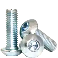 Buy Online 5/16"-18 x 1 3/4" Button Head Socket Cap Screws, Zinc-Bake Cr+3, Full Thread, Coarse (UNC), Alloy Steel, Qty 100