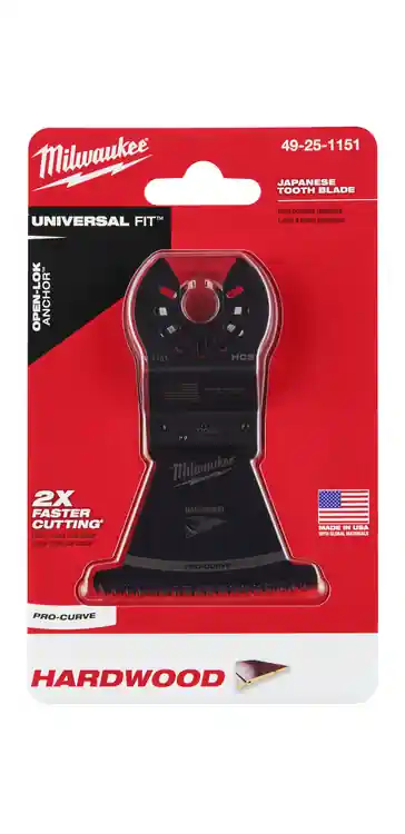 Milwaukee Tool 49-25-1151 2-1/2 High Carbon Steel Precision Tooth Hardwood Universal Fit Oscillating Multi-Tool Blade (1 PK) Reduced Price