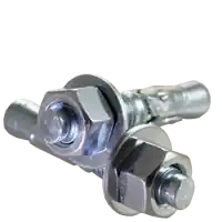 1"-8 x 9" Wedge Anchors, Commercial, Zinc Cr+3, Qty 5 Authentic