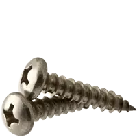 10 x 3/4" Self-Tapping Screws, Phillips Pan Head, Type A, 18-8 Stainless Steel, Full Thread, Qty 500 Bargain