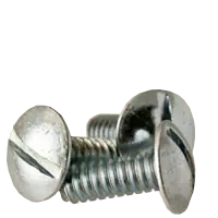 Same Day Shipping 1/4"-20 x 5/8" Machine Screws, Slotted Truss Head, Zinc Cr+3, Full Thread, Qty 100