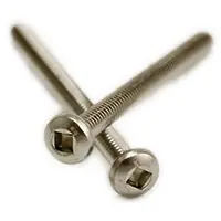 Save Now 8-32 x 1 1/2" Machine Screws, Square Drive Pan Head, 18-8 Stainless Steel A2, Full Thread, Qty 500