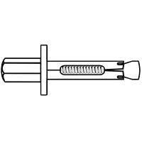 1/2" x 2 1/4" Sleeve Type Rod Hangers, Zinc, Qty 25 Seasonal Sale