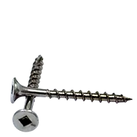 10-8 x 4"/2-3/4" Drywall Screws (Wood & Deck), Square Drive Bugle Head, Type 17, 18-8 Stainless Steel, Qty 100 Buy Direct