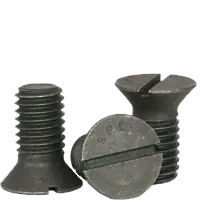 Secure Checkout 1/2"-13 x 2 1/4" Machine Screws, Slotted Flat Head Countersunk, Grade 2, Plain Finish, Coarse (UNC), Low Carbon Steel, Qty 50