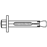 3/8" x 1 7/8" Sleeve Anchor w/ Hex Nut, 304 Stainless Steel, Qty 50 One Day Deal