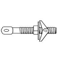 Low Price 1/4"-20 x 5" Toggle Bolts, Acoustical, Zinc Cr+3, Qty 25