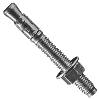 Top Rated 3/4"-10 x 6 1/4" Wedge Anchors, Ultrawedge, Zinc Cr+3, ICC Cracked and Uncracked Concrete Miami Dade Approved, Qty 10