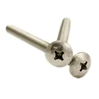 Clearance 1/4"-20 x 3 1/2" Machine Screws, Phillips Truss Head, 316 Stainless Steel, Full Thread, Qty 100