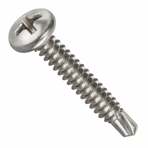 8-18 x 5/8" Self-Drilling Screws, Phillips Pan Head, 2 Point BSD, 410 Stainless Steel, Full Thread, Hardened, Qty 1000 Express Delivery