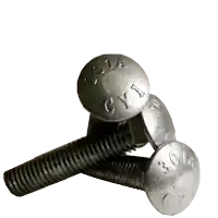 1/2"-13 x 2" Carriage Bolts, Hot-Dipped Galvanized HDG, Grade A, A307, Full Thread, Coarse (UNC), Qty 50 Best Price