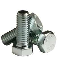 Fast Shipping 7/8"-9 x 3 1/4" Hex Bolts, Grade A, A307, Zinc Cr+3, Partial Thread, Coarse (UNC), Qty 10