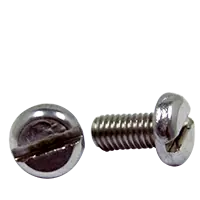 Super Sale M8-1.25 x 55 mm Machine Screws, Slotted Pan Head, 18-8 Stainless Steel A2, Full Thread, DIN 85, Qty 100