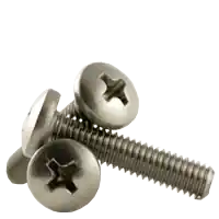Hassle-Free Returns 2-56 x 5/32" Machine Screws, Phillips Pan Head, 18-8 Stainless Steel, Full Thread, Coarse (UNC), Qty 1000