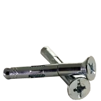 1/4" x 2" Sleeve Anchor, Phillips/Slotted Combo Flat Head, Zinc Cr+3, Qty 100 Holiday Sale