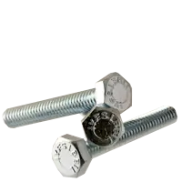 5/8"-11 x 5 1/2" Hex Tap Bolts, Grade 5, Zinc Cr+3, Full Thread, Medium Carbon Steel, Qty 5 Genuine