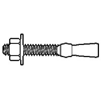 Low Price 3/8" x 2 1/4" Ramset Trubolt Wedge Anchors, Zinc, Qty 50